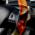thumbnail image 5 of Thanksgiving Pumpkin Pie 14.5 Inch Printing PVC Leather Car Wheel Cover Steering Wheel Cover Auto Accessories, 5 of 6