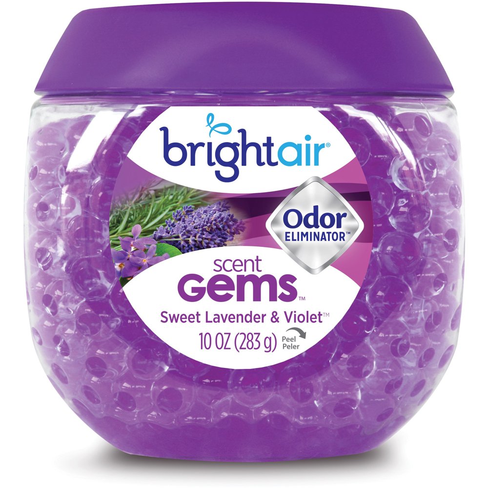 Bright Air, BRI900426CT, Sweet Gems Lavender Odor Eliminator, 6 / Carton, Lavender