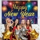 thumbnail image 3 of Banner de fondo de feliz año nuevo para suministros de fiesta de Nochevieja, banner de fondo con patrón de fuegos artificiales para celebrar el Año Nuevo 2025, 3 of 5