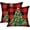 Red, variant on Christmas Pillow Covers 18x18 Inch Set of 2 White Snowflake and Christmas Tree Decorative White Throw Pillows Winter Christmas Decor for Home Couch 44C