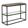 thumbnail image 3 of Evelyn&Zoe Hector 42" Wide Rectangular Console Table, Blackened Bronze/Rustic Oak, 3 of 9
