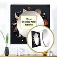 thumbnail image 3 of Designart "Esoteric Spirit's Fizz VII" Modern Geometric Square Mirror Wall Decor Modern - Large Multicolor Square Bathroom Mirror - Square Printed Wall Mirror Art, 3 of 5