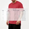 thumbnail image 3 of Blmnix Baggy Men Tshirt Pullover Oversized Tshirts Bamboo Shirts Top Short Sleeve Crew Neck Red Graphic T-Shirts Tee Shirts,L, 3 of 7
