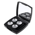 thumbnail image 1 of Estuche de contenedor de maquillaje vacío negro 4 sartenes redondas de aluminio Colcomx, 1 of 6