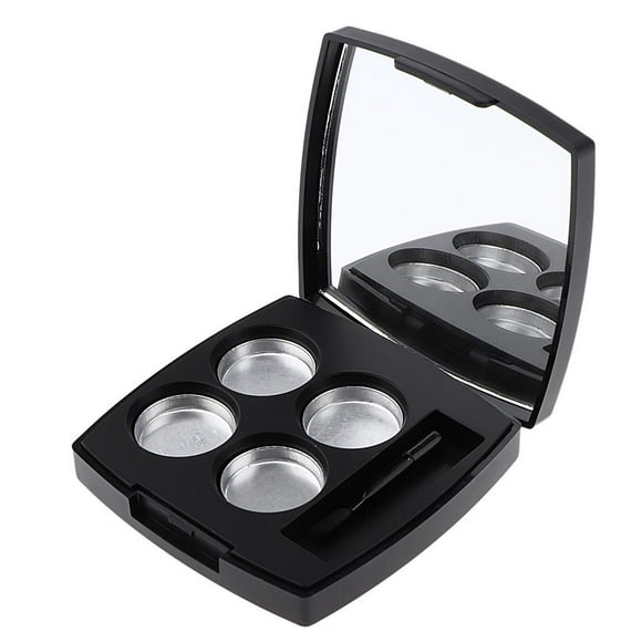 Plástico ABS 4 Rejillas, De s De Ojos Vacías, Caja tenedores De Maquillaje, Espejo Y Brocha Para Polvos s brillo De Labio Zulema Recipiente de maquillaje en polvo