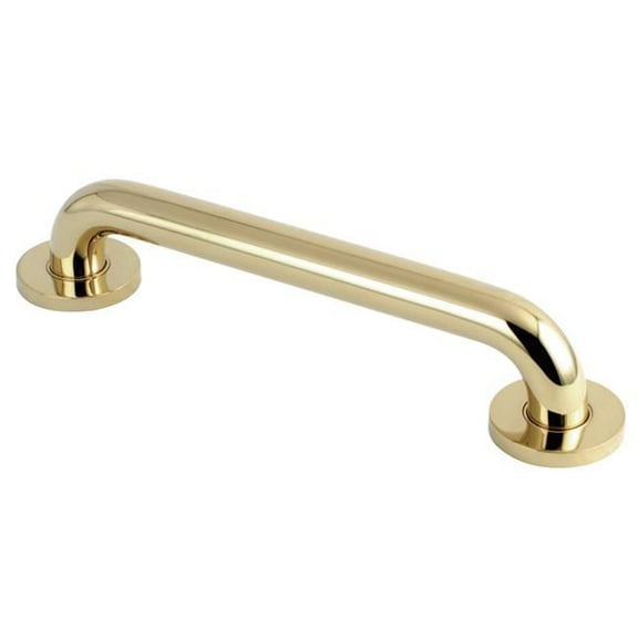 12 in. Meridian Decorative ADA Grab Bar, Polished Brass