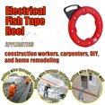 thumbnail image 3 of Yeacher 20M Fiberglass Fish Tape Reel Puller Conductive Electrical Cable Puller with Impact Case Electric or Communication Wire Puller Use for Drywall Ceiling Under Rug Conduit or, 3 of 6