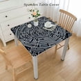 thumbnail image 2 of BANET Table Cloth, Oil-Proof Spill-Proof Waterproof Square Tablecloth, Wipeable Table Cover for Indoor, Outdoor, Picnic, Camping Knot Illustration, 2 of 7