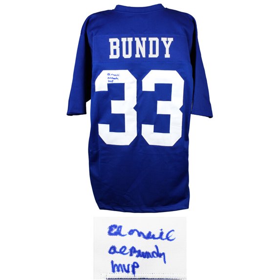 Ed O'Neill Signed Al Bundy #33 Polk High Blue Football Jersey w/Al Bundy, MVP