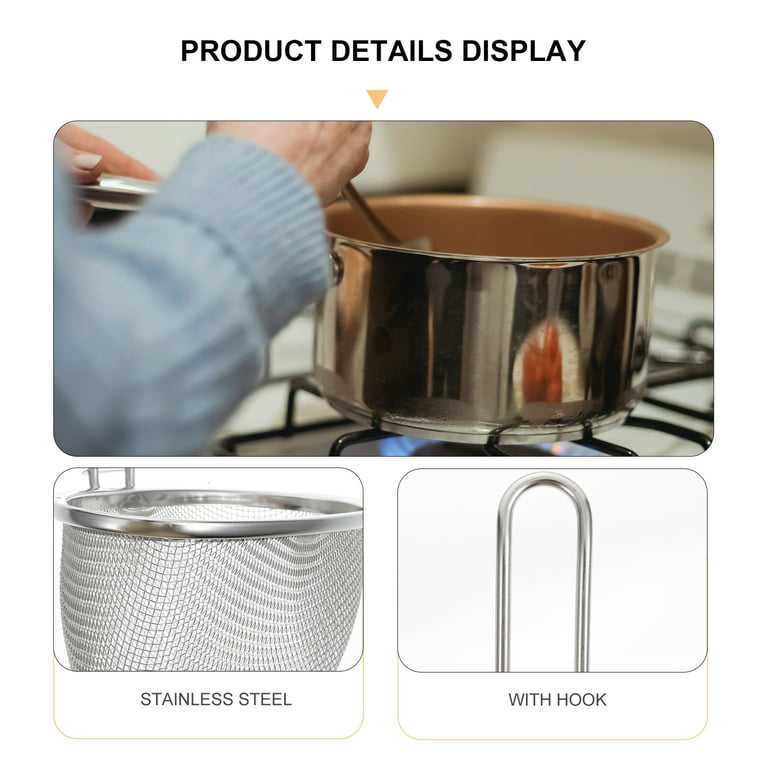 1PC Hot- pot Strain Basket Stainless Steel Noodle Insert Fine Mesh Food  Strainer