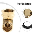 Solid Brass Elbow 3 4 Inch GHT Internal Thread To 3 4 Inch GHT External ...