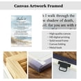 thumbnail image 5 of ZHONGYUTONG Christian Canvas Wall Art Psalm 23 Pictures Coastal Beach Wall Decor Scripture Bible Verses Prints Inspirational Poster for Home Framed (20.00" x 30.00"), 5 of 5
