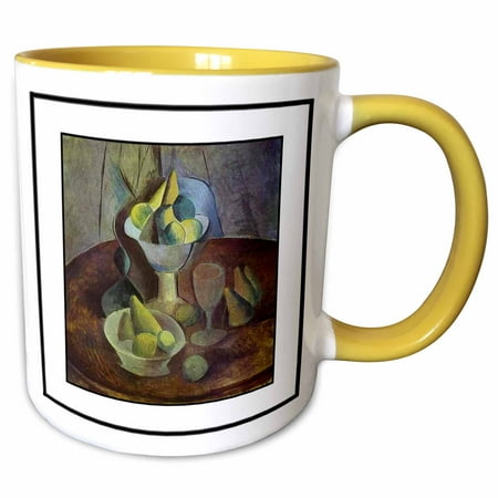 

Picasso Painting Fruit n Glass 1909 11oz Two-Tone Yellow Mug mug-58555-8