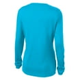 thumbnail image 7 of Yellow Rooster Women's Long Sleeve PosiCharge Competitor V-Neck Tee Atomic Blue S, 7 of 7