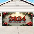 thumbnail image 2 of 2025 Adorno Navideño Con Diseño De Coche Para Puerta De Garaje Exterior Gran Adorno Navideño Para Puerta Cubierta Para Puerta De Garaje Exterior De Temporada Pared Del Hogar, 2 of 3