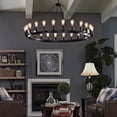 thumbnail image 2 of Modern Contemporary Urban Design Industrial Living Room Kitchen Chandelier Ceiling Light, Brown, Metal, 2 of 4