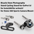 thumbnail image 2 of Aluminum Bicycle Action Camera Stand, Stable Mount for GoPro Insta360 Osmo, 2 of 7