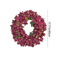 thumbnail image 2 of YardVibe Hydrangea Spring Wreaths for Front Door, 18'' Burgundy Hydrangea Artificial Door Wreaths for Home Mantle Wall Farmhouse Decor, 2 of 6