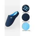 thumbnail image 3 of DL Mens Memory Foam House Slippers Slip on, Comfy Soft Indoor Home Bedroom Slippers For Mens Non-slip, 3 of 7