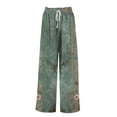 thumbnail image 4 of Bovemsi Wide Leg Pants Woman Women's With Pockets High Waist Adjustable Loose Casual Trousers Business Work Travel Pants, 4 of 4