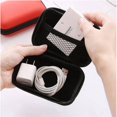 thumbnail image 4 of Estuche contenedor moneda auriculares caja de almacenamiento protectora bolsa de almacenamiento de viaje para auriculares cargador de Cable, 4 of 4