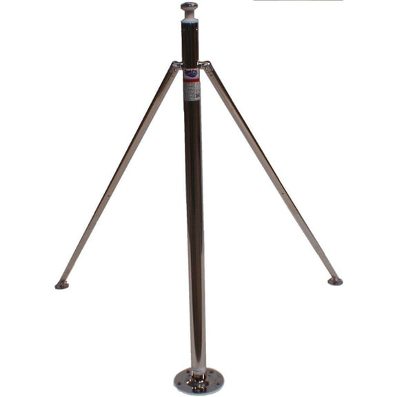 Attwood SP-923-009-ADJ Stainless Steel Ski Pylon - 34" to 58" Adjustable Height x 2" Diameter