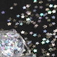 thumbnail image 4 of Silver Shine Star Nail Ornaments 3mm Sequins Colorful for Women Nail Decoration DIY Crafts, 4 of 5