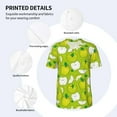 thumbnail image 4 of Balery Green Apple Baseball Jersey for Men Casual Button Down Shirts Short Sleeve Active Team Sports Uniform-4X-Large, 4 of 9