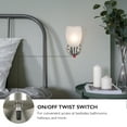 thumbnail image 6 of Design House  Lydia Wall Light in Satin Nickel, 6 of 22