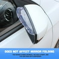 thumbnail image 3 of 2PCS Car Rear View Mirror Rain Visor Guard, Carbon Fiber Car Side Mirror Rain Eyebrow, Waterproof Auto Mirror Rain Visor Smoke Guard, Universal for Cars, Truck and SUV,Transparent, 3 of 7