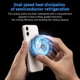 thumbnail image 5 of LLXD TL07 Mobile Phone Cooling Fan with Magnetic Clip, Semiconductor Radiator Heat Sink with Digital Temperature Display, White, 5 of 6