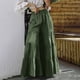 thumbnail image 2 of Pantalones anchos con volantes en el bajo para mujer - Cintura elástica, estilo boho palazzo fluido, ropa informal/para exterior - Tallas XL-XXXXXL, 2 of 7