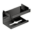 thumbnail image 2 of Wall Mounted Toilet Paper Box Toilet Paper Roll Toilet Paper Holders Non Perforated Toilet Paper Storage Rack Mobile Phone Storage Rack, 2 of 6