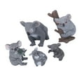 thumbnail image 4 of 5 figuras de koala de diferentes estilos, realistas, con ricos detalles, de plástico suave, para decoración de escritorios y estantes del hogar., 4 of 14