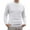 White, variant on Mens Knit Polo Sweater Cotton Turtleneck Patchwork Pullovers Thermal Dailywear Winter Clothes with Buttons, Black, Size XL