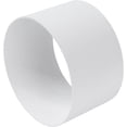 thumbnail image 1 of 6" Inch Round Plastic Duct Pipe Connector - Female Fit Flexible Ducting Extension - Dryer Vent Connection - Inline Air and Water Flow - Extraction Pipe Lines, 1 of 8
