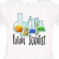 thumbnail image 4 of Inktastic Future Scientist with Beakers, Test Tubes and Formulas Boys or Girls Long Sleeve Baby Bodysuit, 4 of 5