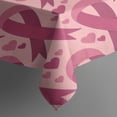 thumbnail image 3 of Pink Breast Cancer and Love Rectangle Tablecloth 60"x84",Waterproof Polyester Rectangle Table Cloth, Wipeable Spillproof Polyester Tablecloth for Dining, Camping, Indoor and Outdoor, 3 of 5