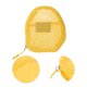 thumbnail image 3 of Bolsas de maquillaje de malla de mano únicas 1 Pc poliéster amarillo 4.92in, 3 of 5