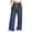 Navy, variant on Efsteb Womens Pants Elastic Waist Drawstring Baggy Pants Gradient Color Wide leg Pants Sweatpants Loose Comfortable Pants for Women Trousers Pants for Women Casual Trousers Mint Green S
