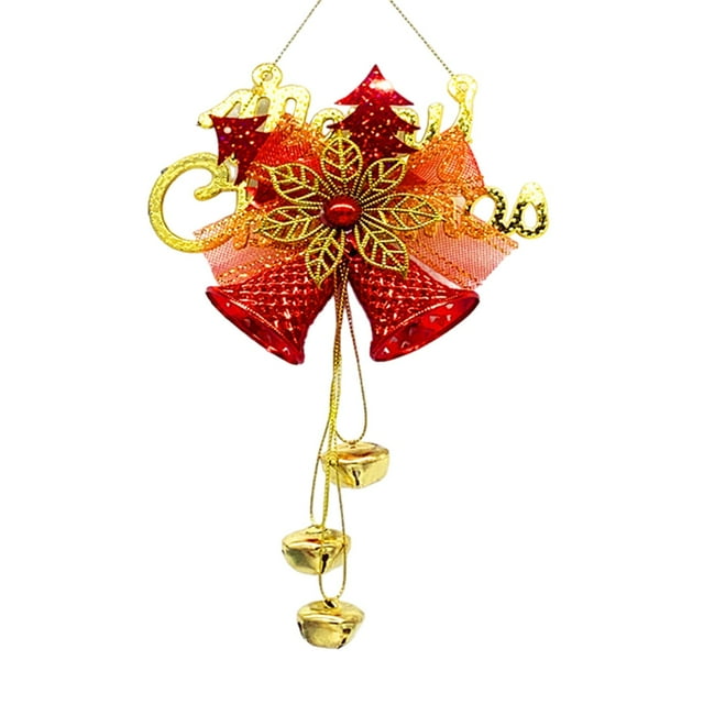 Christmas Tree Decorations,Christmas Bells Christmas Tree Hangings in English Characters Yuanbao Bells Christmas Decorations Christmas Gifts Decorative Hangings,Small Christmas Tree