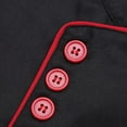 thumbnail image 5 of Veste de Chef à Manches Courtes et Longues Unisexe Uniforme de Service de Cuisine d'Hôtel, 5 of 5