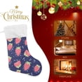 thumbnail image 4 of Coolnut Strawberry Christmas Stocking Personalized Large Candy Stocking, Xmas Stockings Decoration Hanging Gift for Family Holiday Party Ornaments Decor Fireplace, 4 of 7