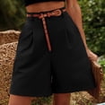 thumbnail image 1 of Pantalones Anchos Pantalones holgados para mujer Cintura elástica informal Forma de H Vacaciones Vacaciones (Negro XXL) Cgtredaw Para estrenar, 1 of 1