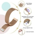 thumbnail image 6 of KONEE Band Compatible with Fitbit Versa 3, Sense, Stainless Steel Replacement Wistband, Adjustable Magnetic Closure Metal Mesh Milanese Loop Bracelet Straps for Women - Rose Gold, 6 of 8