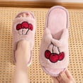thumbnail image 7 of Fuzzy Slippers For Women Cozy Faux Fur House Shoes Winter Warm Memory Foam Slippers For Indoor And Outdoor Light Pink 36, 7 of 7