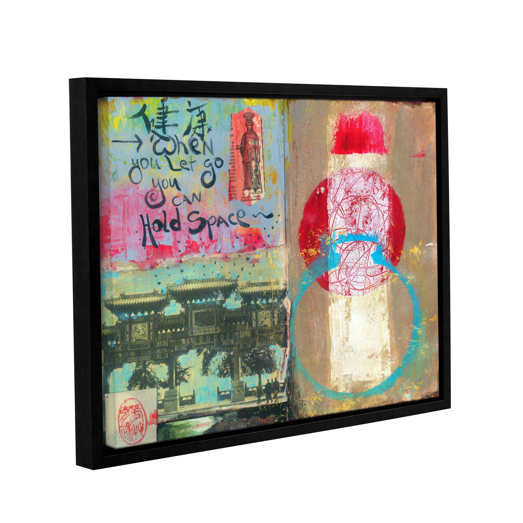 ArtWall Elena Ray "Art Journal Let Go" Gallery-Wrapped Floater-Framed Canvas