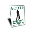 thumbnail image 3 of Golfer Parking Novelty Decor, Metal Wall Sign - 10x14 Inches, 3 of 4