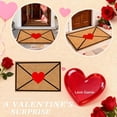 thumbnail image 6 of Valentines Day Doormat Heart Envelope Welcome Doormat Floor Mat, Entrance Door Rugs with Non Rubber Backing, Soft & Flexible for Front Door, Entrance, Bathroom, Kitchen & Living Room,60x90cm, 6 of 6