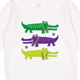 thumbnail image 3 of Inktastic Mardi Gras Holiday Alligators Toddler Sweatshirt, 3 of 4